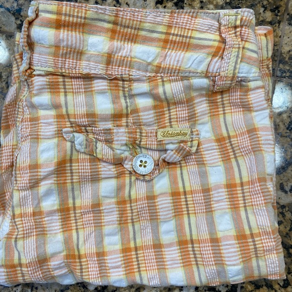 Vintage orange and white shorts Bermuda - Picture 4 of 6